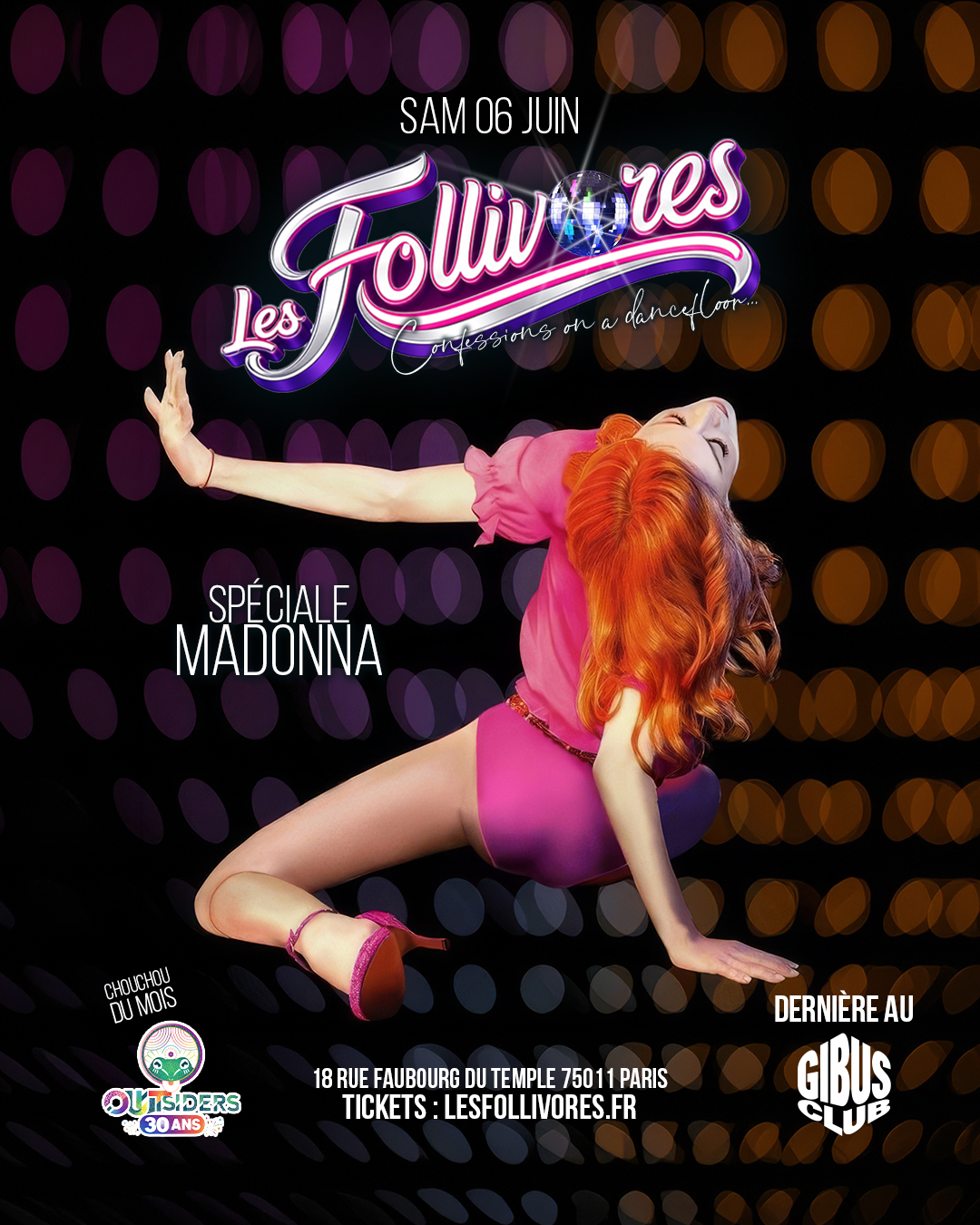 LES FOLLIVORES – SPECIALE MADONNA<HR>@GIBUS CLUB // 06-06