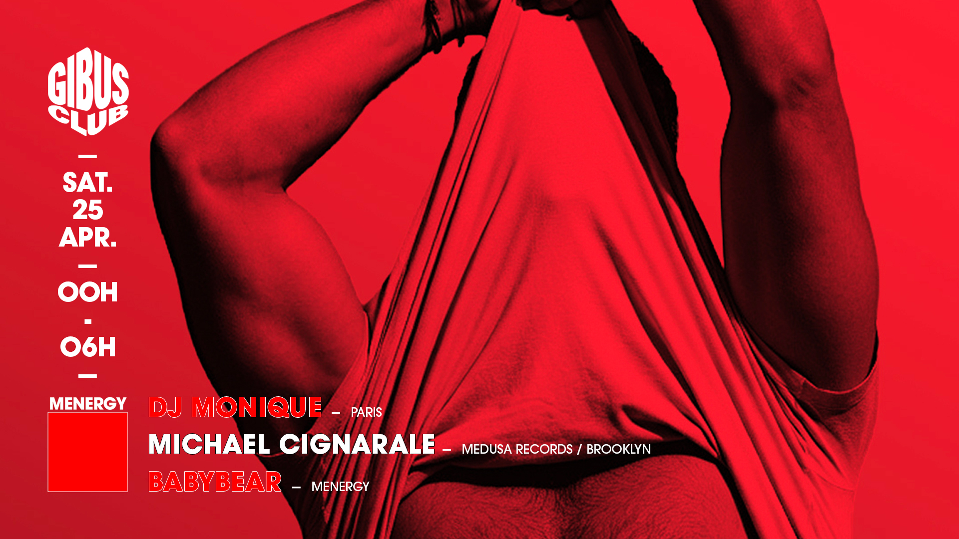 MENERGY<HR>@GIBUS CLUB // 25-04