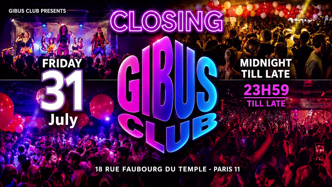 GIBUS CLOSING<HR> @GIBUS CLUB // 31-07
